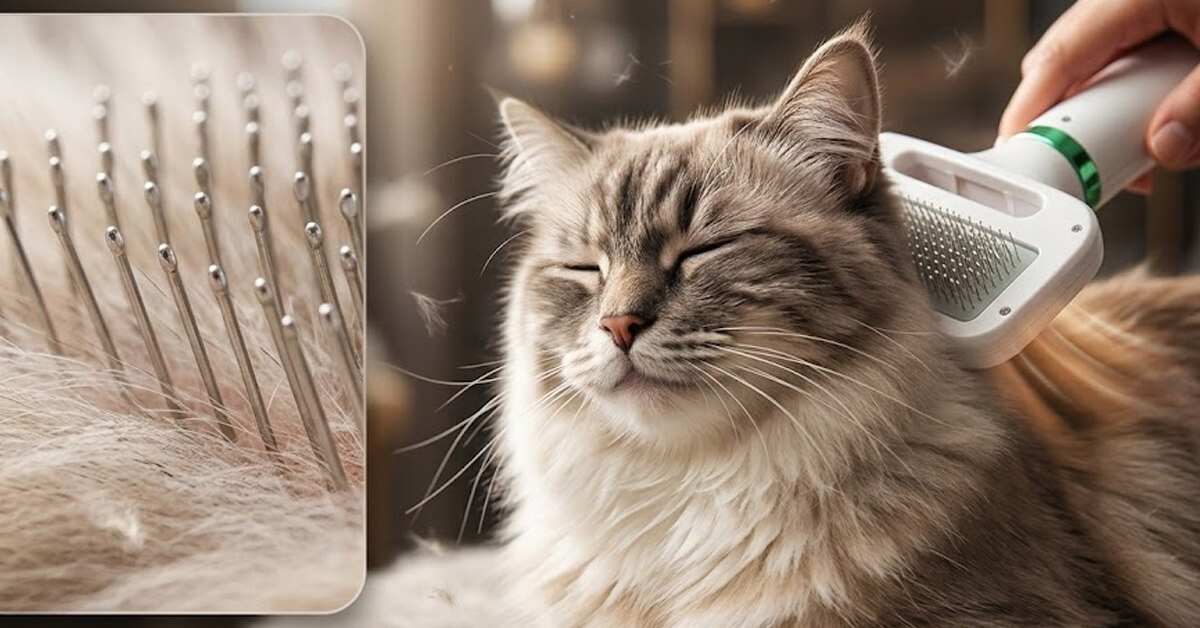 Gentle Overhead Design Protects Delicate Pet Fur
