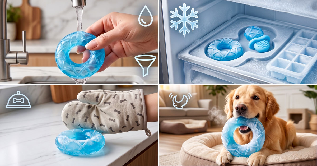 Freezable IceMutt Toy Cools Dogs In Summer Heat