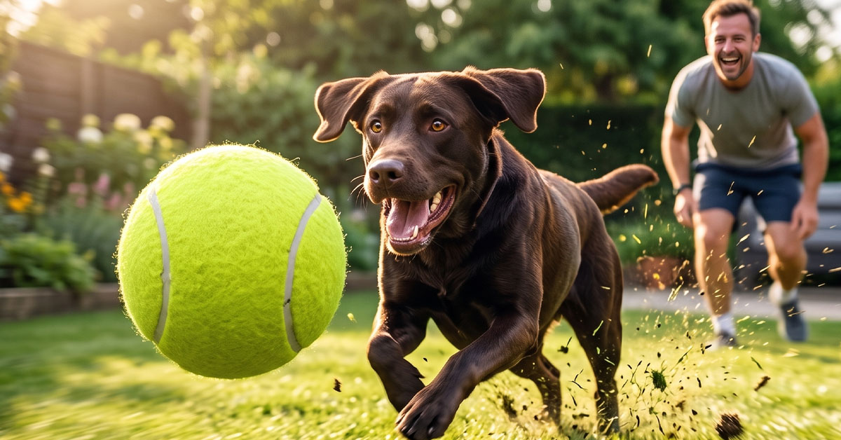 Encourages active, interactive fetch sessions daily