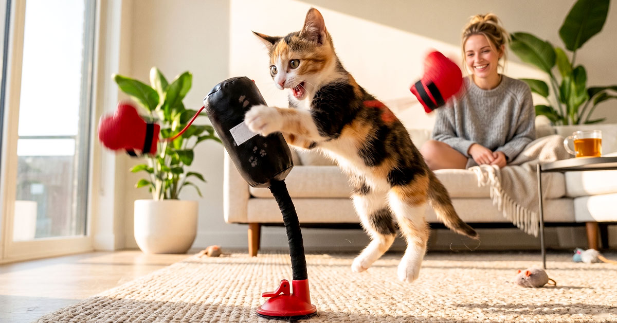 Interactive Punching Bag For Solo Or Supervised Play
