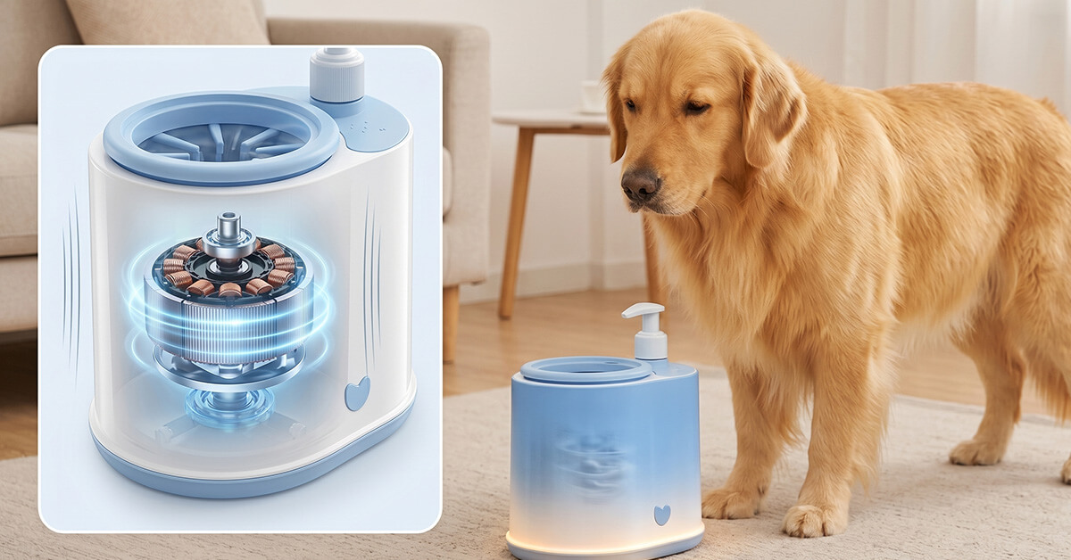 Low Noise Design Calms Anxious Pets