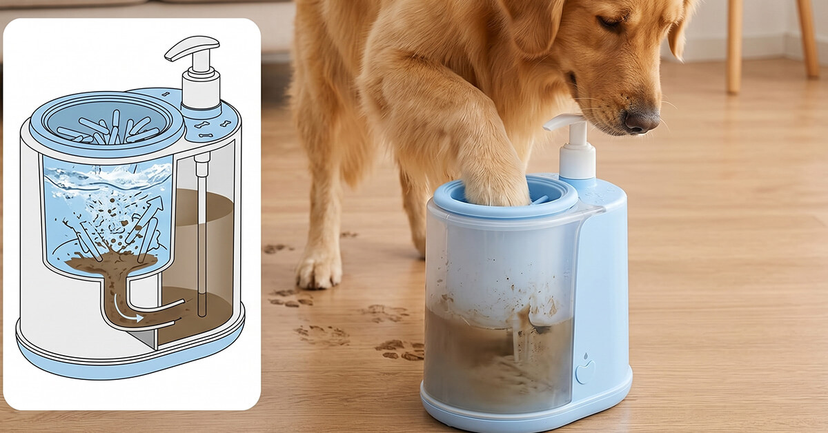 Eliminates Dirty Floors and Messy Towels