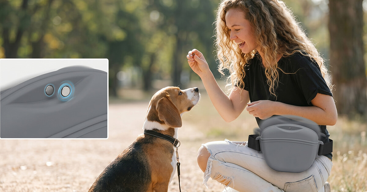 Keeps Treats Fresh With Magnetic Auto-Close Closure
