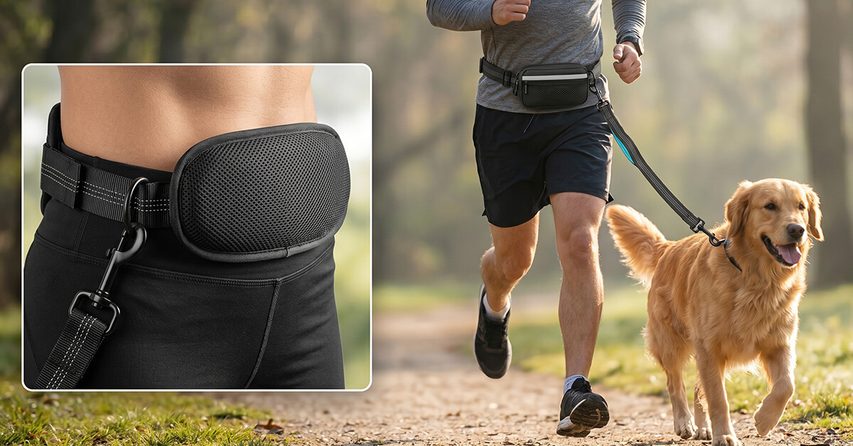 Runs Hands-Free with Adjustable Waist Belt