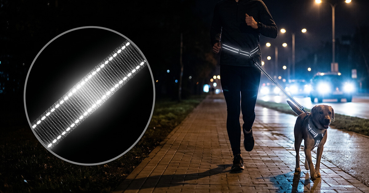 Reflective Stitching Keeps You Visible After Dark