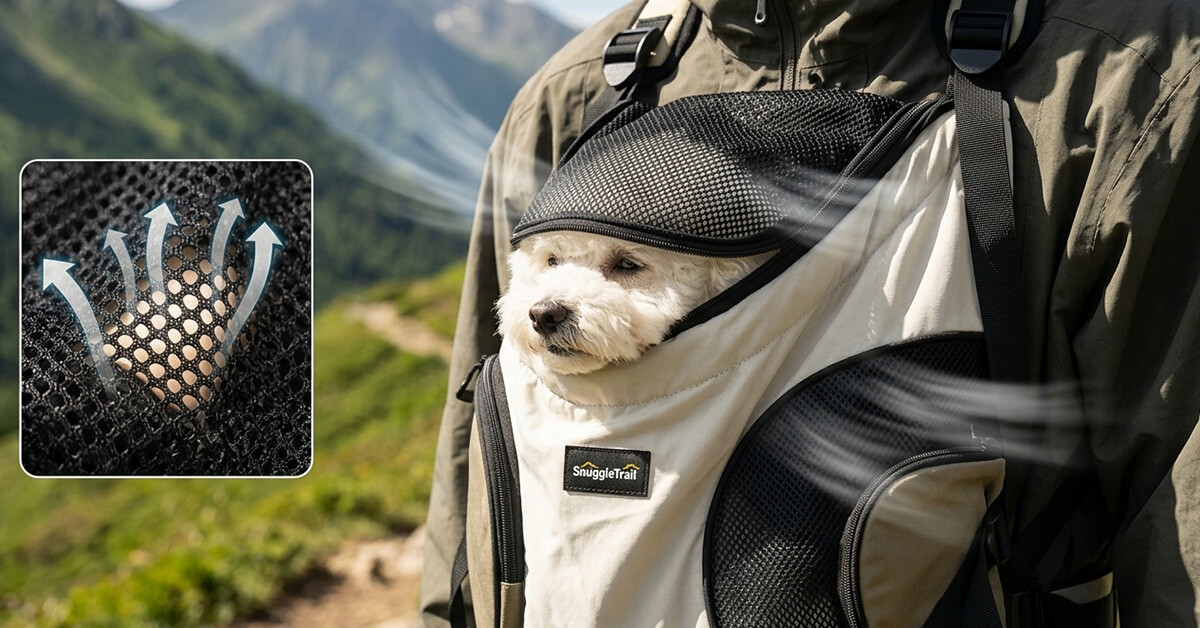 Breathable Mesh Prevents Overheating On-the-go