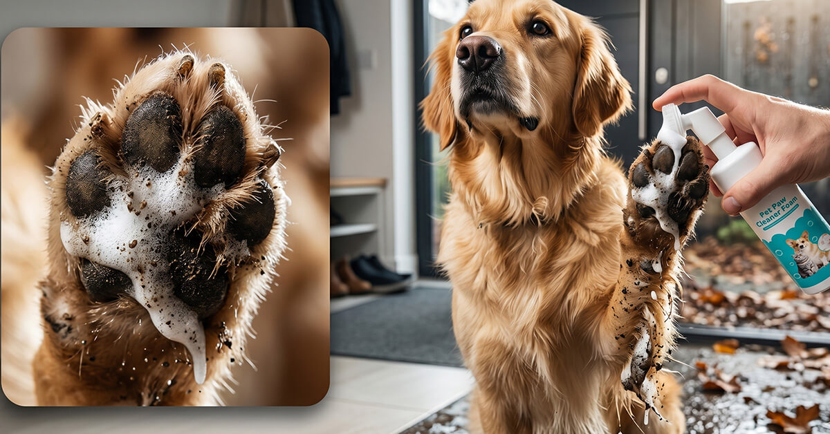 Cleans Mud and Dirt From Paws Instantly