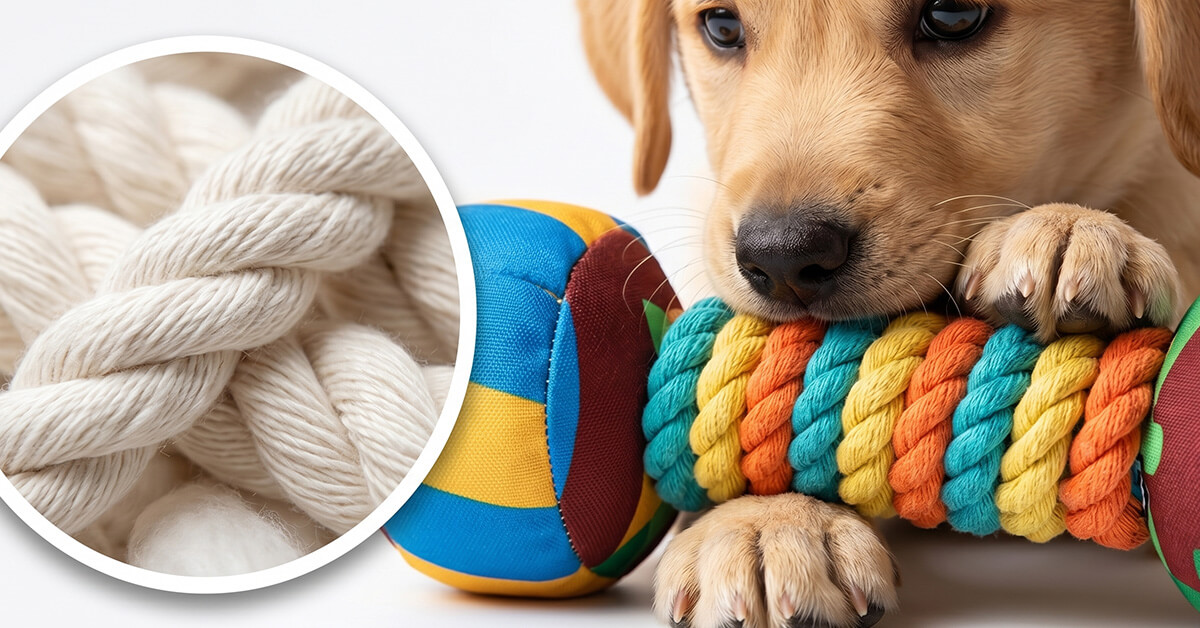 Non-toxic cotton keeps your puppy safe always