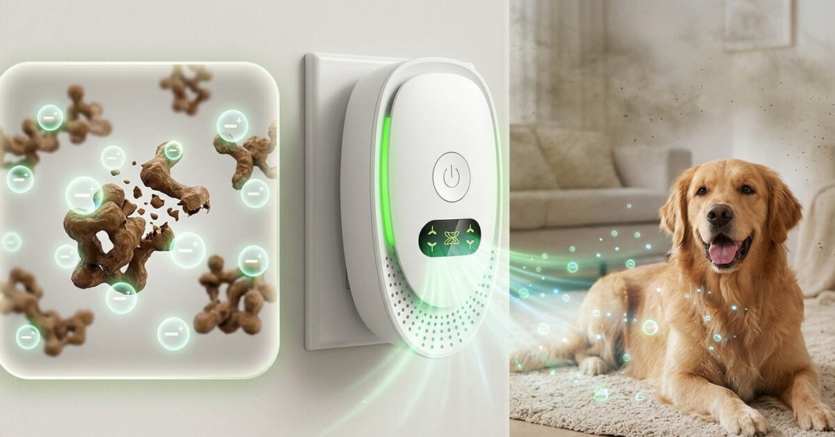 Eliminates Pet Odors Fast With Negative Ion Technology
