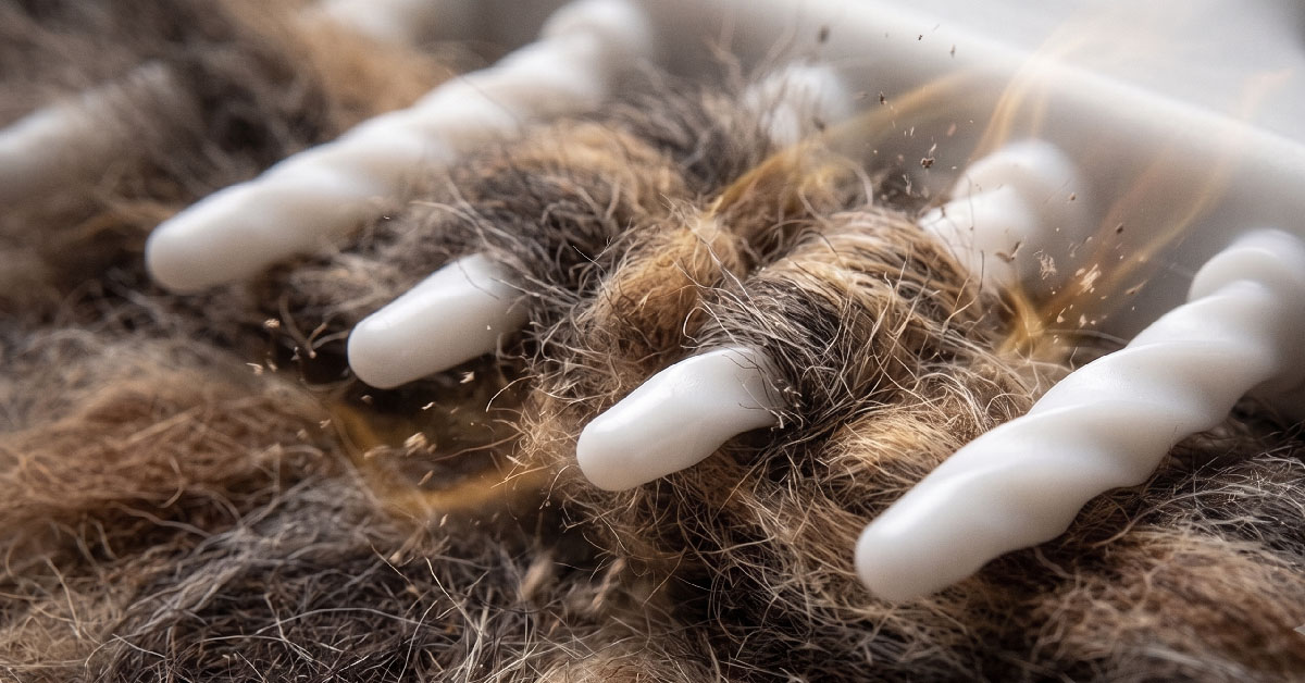 Gentle 90-Degree Twist Loosens Matted Fur