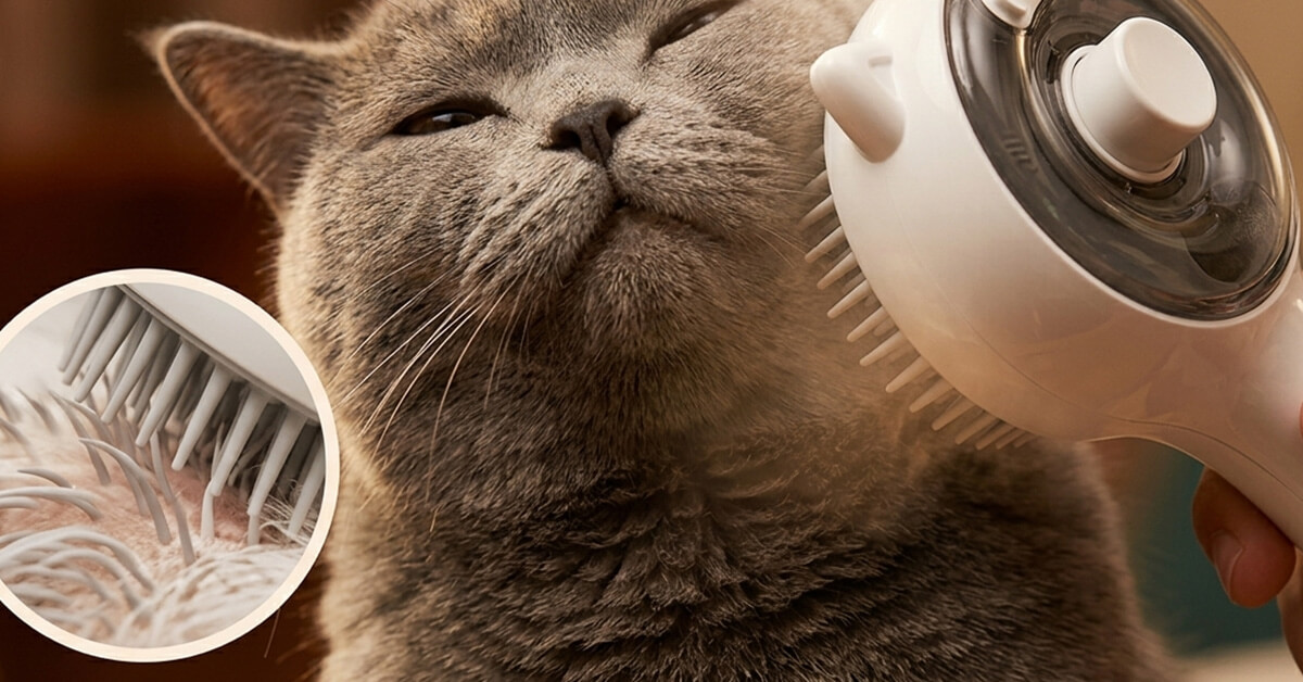 Soft Bristles Massage While Grooming