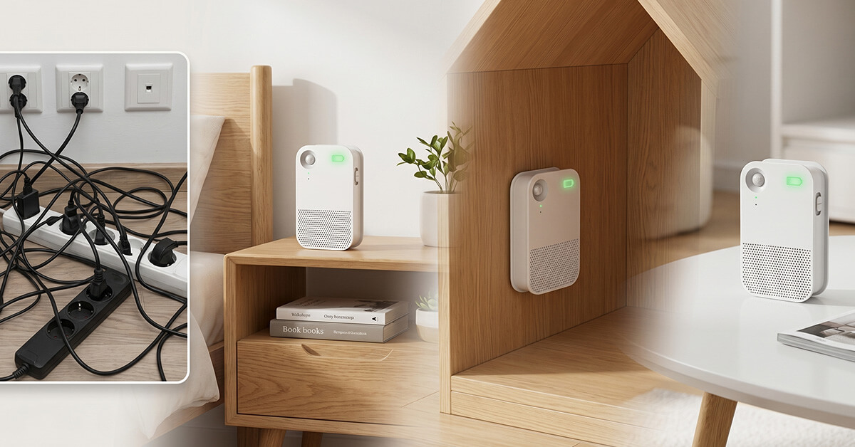 100% Wireless Design Means Zero Outlet Dependency