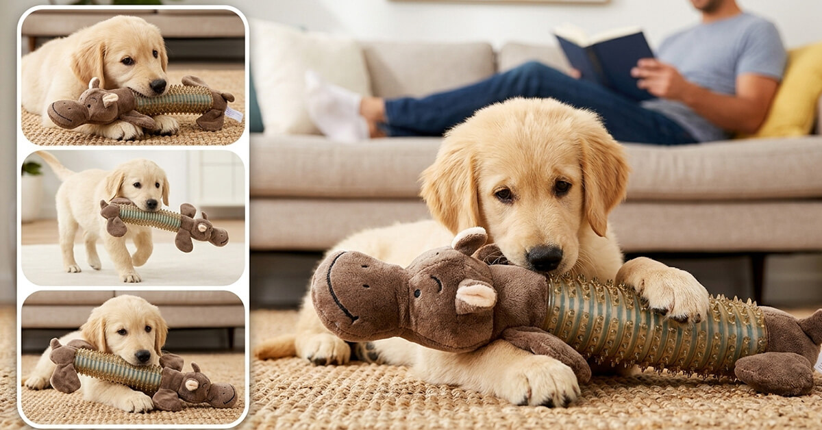 TuffChomp Keeps Puppies Entertained for Hours