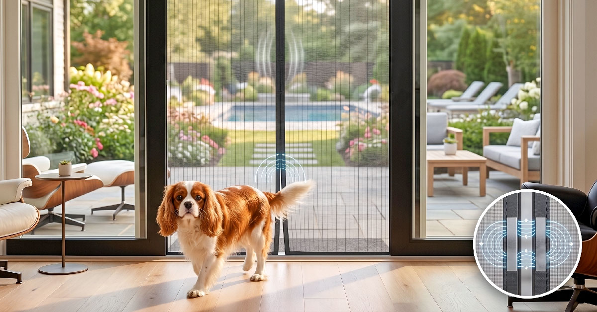 Self-Sealing Magnets Close Instantly Behind Pets